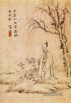  07 Kunst - Shitao Mann allein 1707 Kunst Chinesische